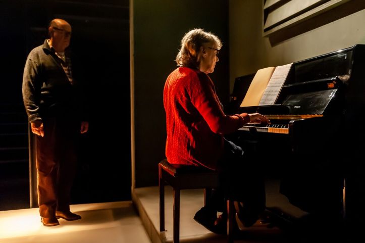 Not Talking at the Arcola Theatre. David Horovitch (James) and Kika Markham (Lucy) Photo by Lidia Crisafulli_preview